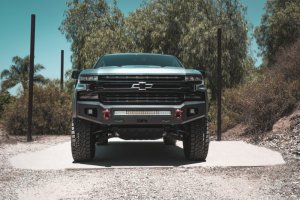 Chevrolet Silverado 1500 Bumper - Front - Body Armor 4x4 - Ambush Series - Black - `19-`21